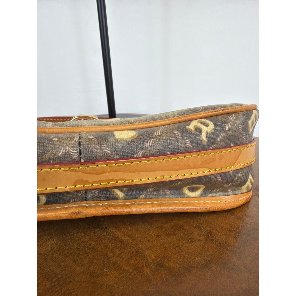 Dooney & Bourke Brown Monogram Crossbody with Tan Trim - Picture 11 of 12